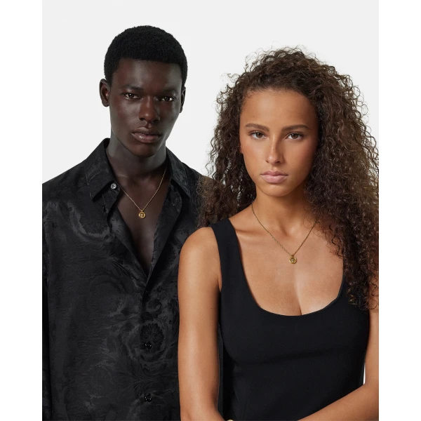Versace Medusa '95 Necklace in Light Gold, 43 cm, view 3 | Necklace