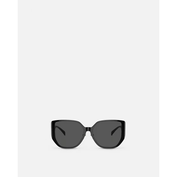 Versace Medusa '95 Sunglasses in Black and Gold, view 2 | Sunglasses
