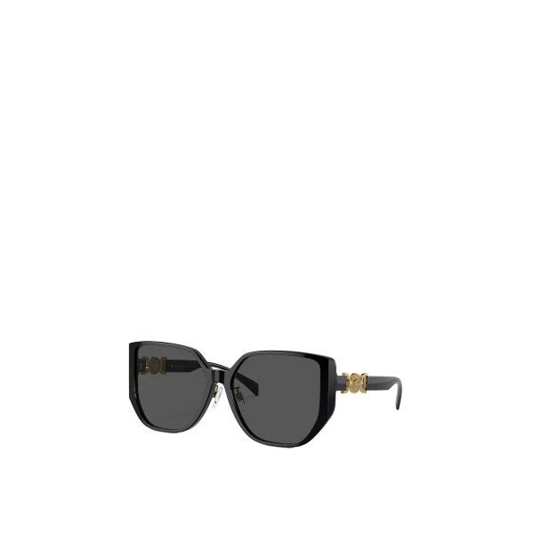 Versace Medusa '95 Sunglasses in Black and Gold | Sunglasses | Coveti