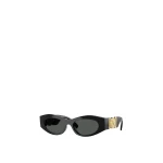 Versace Medusa Biggie Cat-Eye Sunglasses in Black and Gold | Sunglasses | Coveti