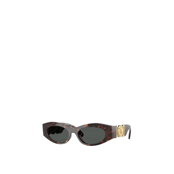 Versace Medusa Biggie Cat-Eye Sunglasses in Havana | Sunglasses | Coveti