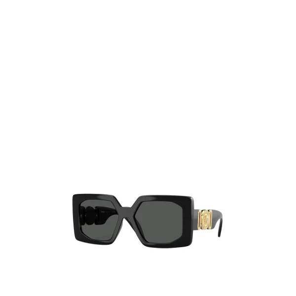 Versace Medusa Biggie Maxi Sunglasses in Black | Sunglasses | Coveti