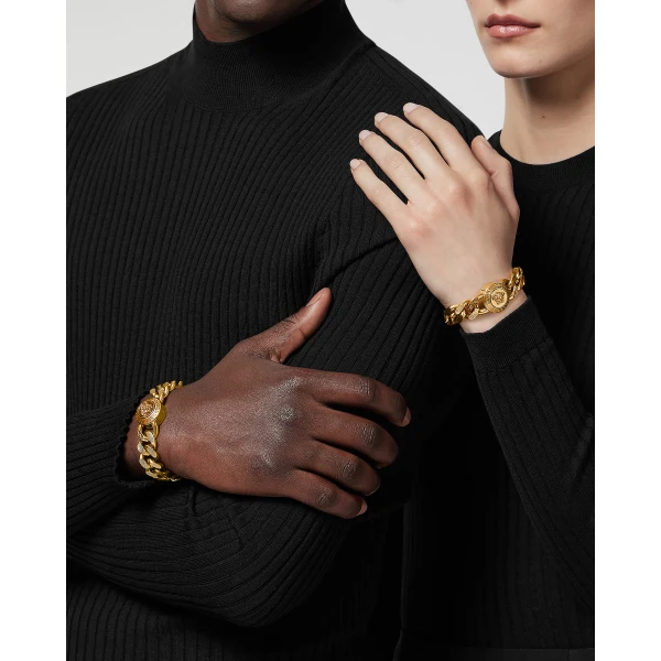 Versace Medusa Bracelet in Gold, 25 cm, view 2 | Bracelets
