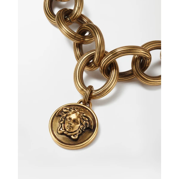 Versace Medusa Chain Necklace in Gold, view 3 | Necklace
