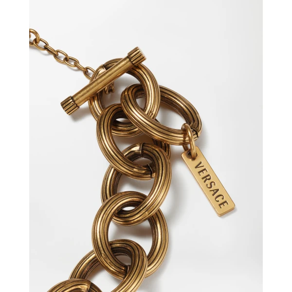 Versace Medusa Chain Necklace in Gold, view 4 | Necklace