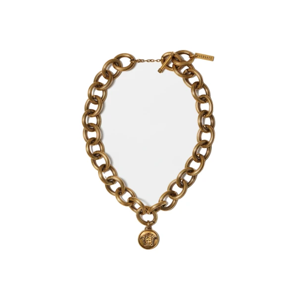 Versace Medusa Chain Necklace in Gold | Necklace | Coveti