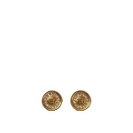 Versace Medusa Crystal Earrings in Gold Brass | Earrings | Coveti