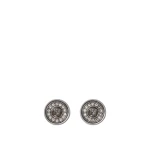 Versace Medusa Crystal Earrings in Silver | Earrings | Coveti