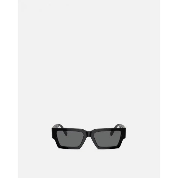 Versace Medusa Deco Sunglasses in Black and Gold, view 2 | Sunglasses