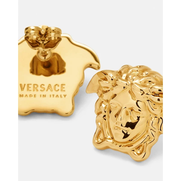 Versace Medusa Earrings in Light Gold, view 2 | Earrings