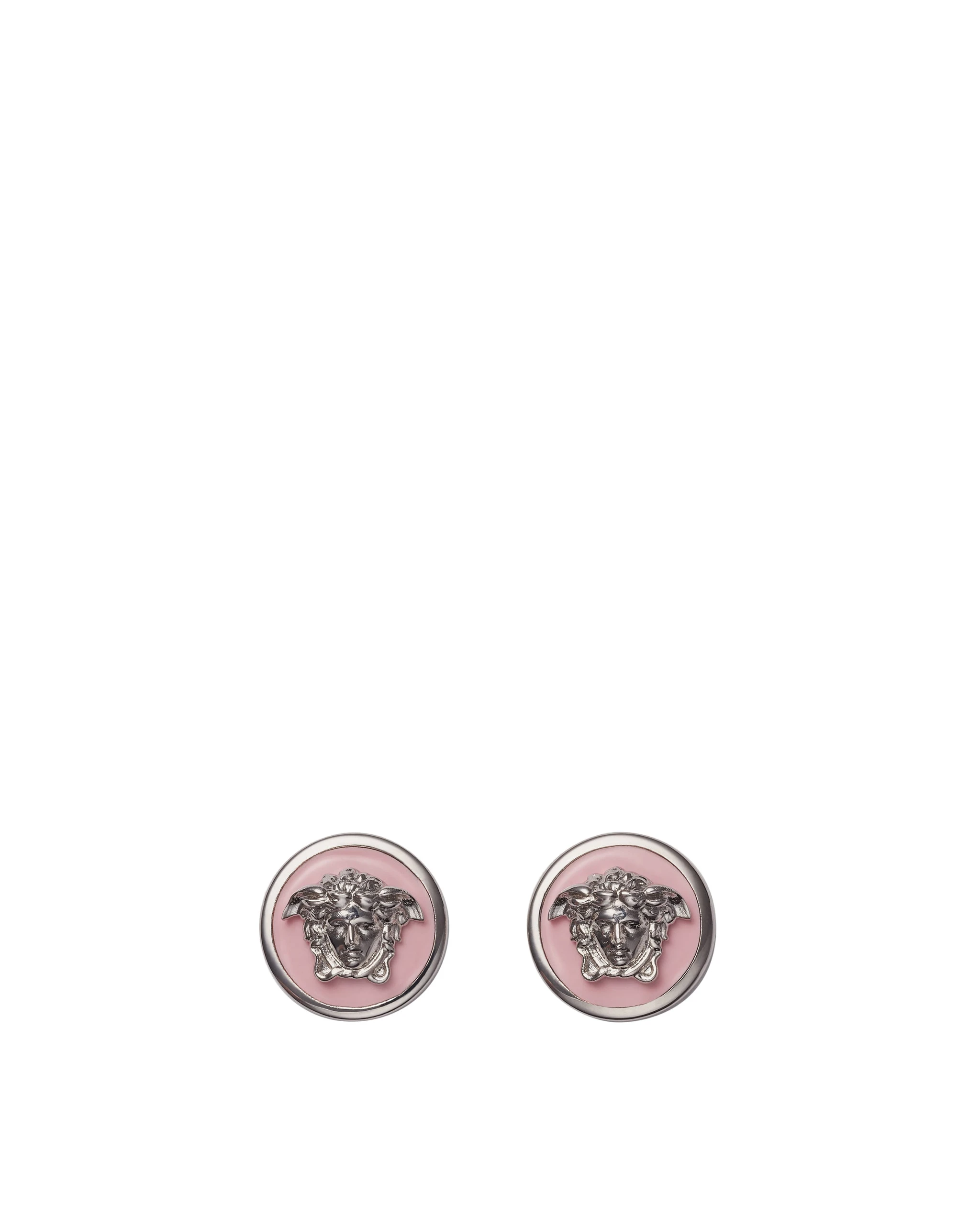 Versace Medusa Earrings in Silver and Pink Versace Medusa Earrings in Silver and Pink | Earrings | Coveti