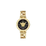 Versace Medusa Jewel Watch in Black and Gold | Watches | Coveti