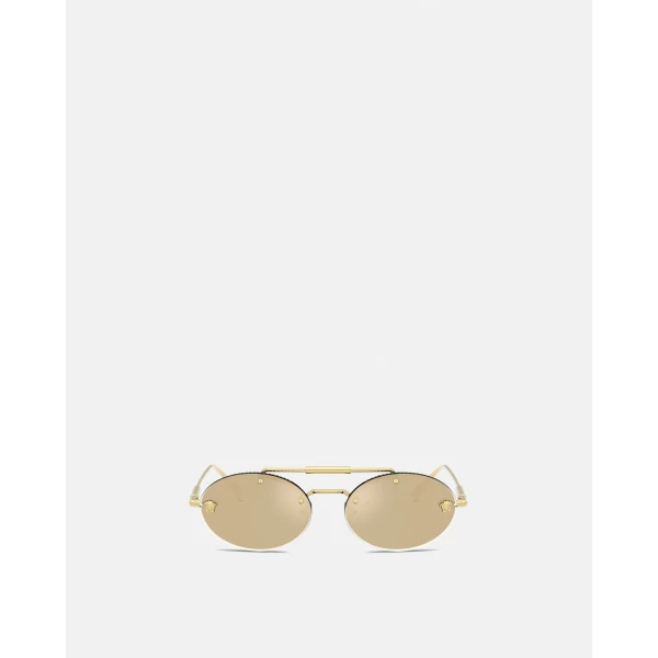 Versace Medusa Light Sunglasses in Gold, view 2 | Sunglasses