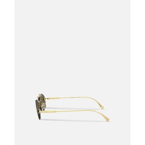 Versace Medusa Light Sunglasses in Gold, view 3 | Sunglasses