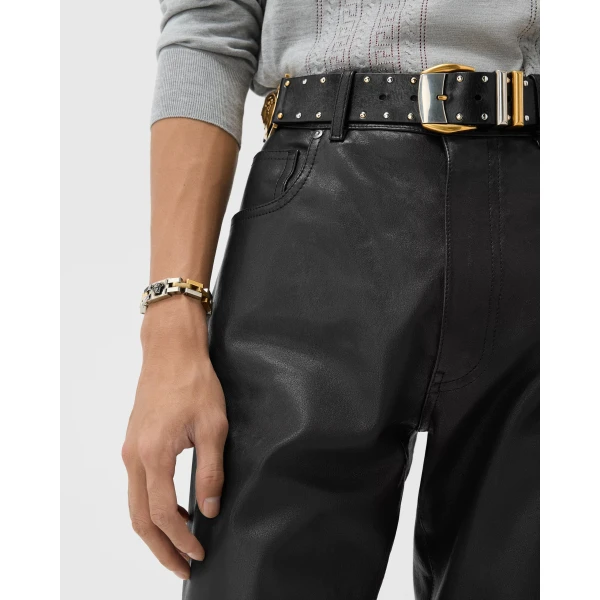 Versace Medusa Link Bracelet in Silver and Gold, view 2 | Bracelets