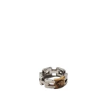 Versace Medusa Link Ring in Silver and Gold | Rings | Coveti