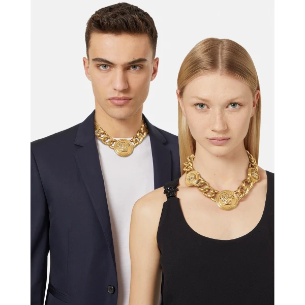 Versace Medusa Necklace in Gold, Ref. DG1I146, view 3 | Necklace
