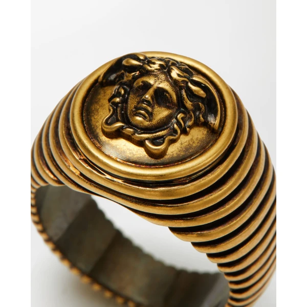 Versace Medusa Ring in Gold, view 2 | Rings
