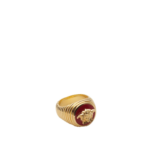 Medusa Ring in Red and Gold