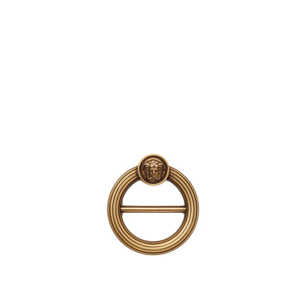 Versace Medusa Scarf Ring in Gold | Brooches & Pins | Coveti