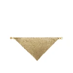 Versace Metal Mesh Bandana Necklace in Gold | Scarves | Coveti
