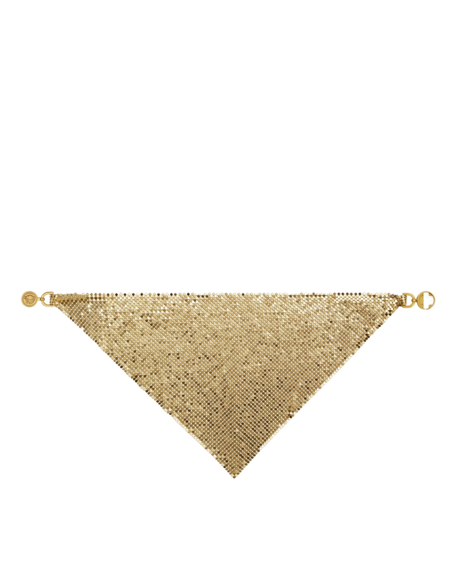 Versace Metal Mesh Bandana Necklace in Gold Versace Metal Mesh Bandana Necklace in Gold | Scarves | Coveti
