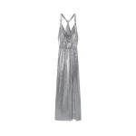Versace Metal Mesh Gown in Silver | Evening Gowns | Coveti
