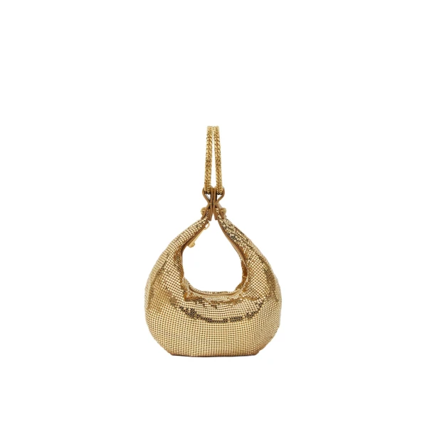 Metal Mesh Mini Bag in Gold