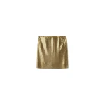 Versace Metal Mesh Mini Skirt in Gold | Mini Skirts | Coveti