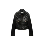 Versace Nappa Blouson in Black | Leather Jackets | Coveti