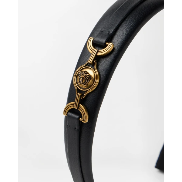 Versace Nappa Headband in Black, view 2 | Hair Accessories