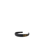 Versace Nappa Headband in Black | Hair Accessories | Coveti