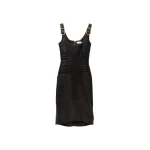 Versace Nappa Midi Dress in Black | Midi Dresses | Coveti