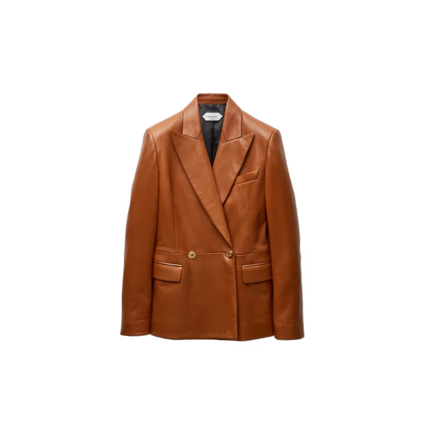 Versace Nappa Plongé Blazer in Brown | Blazers | Coveti