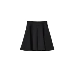 Versace Natté Wool Mini Skirt in Black | Mini Skirts | Coveti