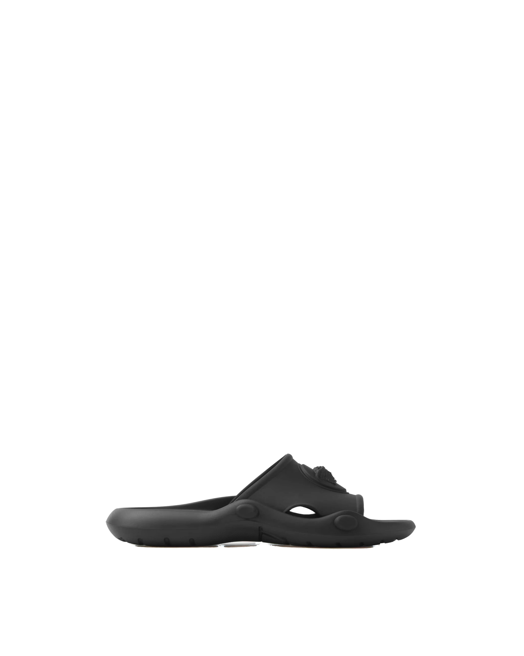 Versace Nettuno Rubber Slides in Black Versace Nettuno Rubber Slides in Black | Flip Flops & Slides | Coveti