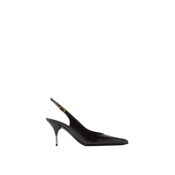 Nyx Leather Slingbacks 80 mm in Black