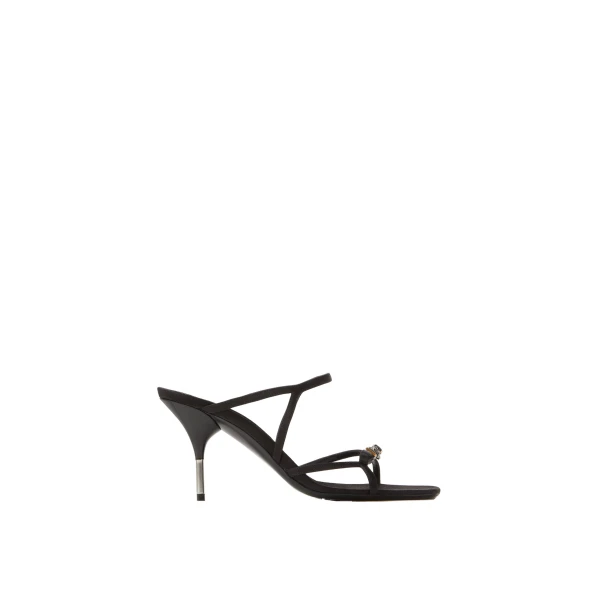Nyx Satin Mules 80 mm in Black