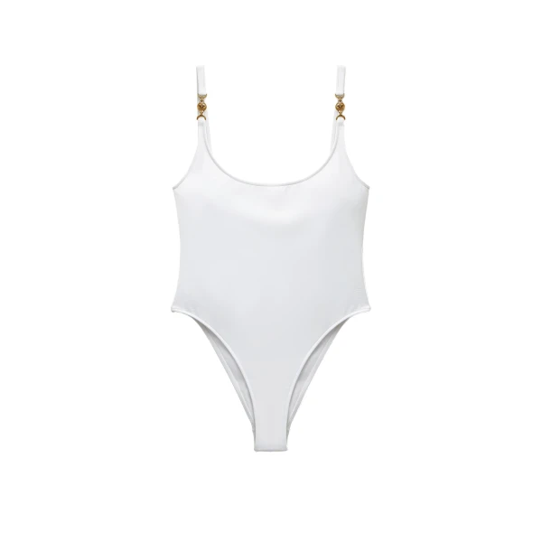Versace One-Piece Swimsuit in White | Swimsuits | Coveti