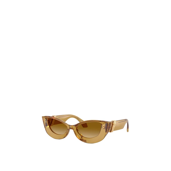 Peggy Cat-Eye Sunglasses in Transparent Yellow