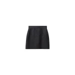 Versace Pinstripe Wool Twill Mini Skirt in Grey | Mini Skirts | Coveti