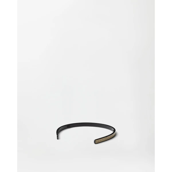 Versace Plex Headband in Black, view 3 | Hair Accessories