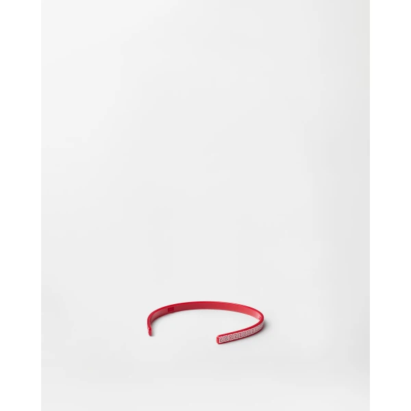 Versace Plex Headband in Red, view 3 | Hair Accessories