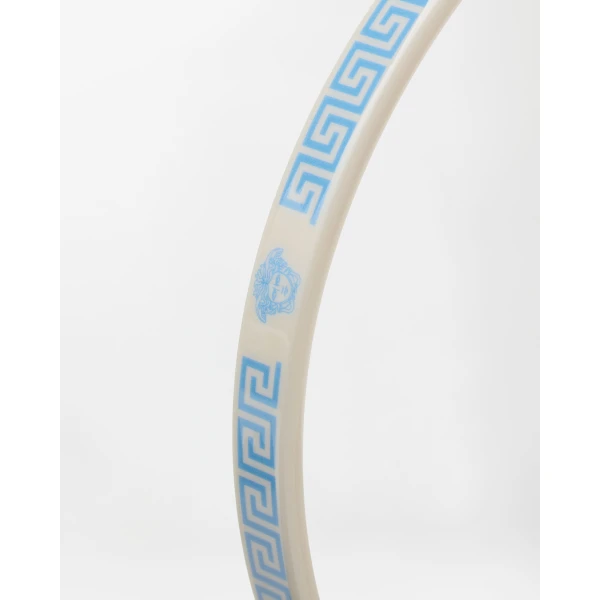Versace Plex Headband in White and Blue, view 2 | Hair Accessories