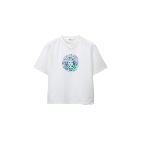 Printed Cotton-Jersey T-Shirt in White, Ref. 1027027