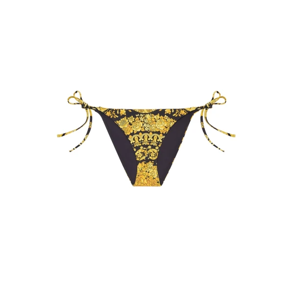 Printed Nylon-Blend Bikini Bottoms in Print