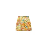 Versace Printed Silk Duchesse Mini Skirt in Multicolour | Mini Skirts | Coveti