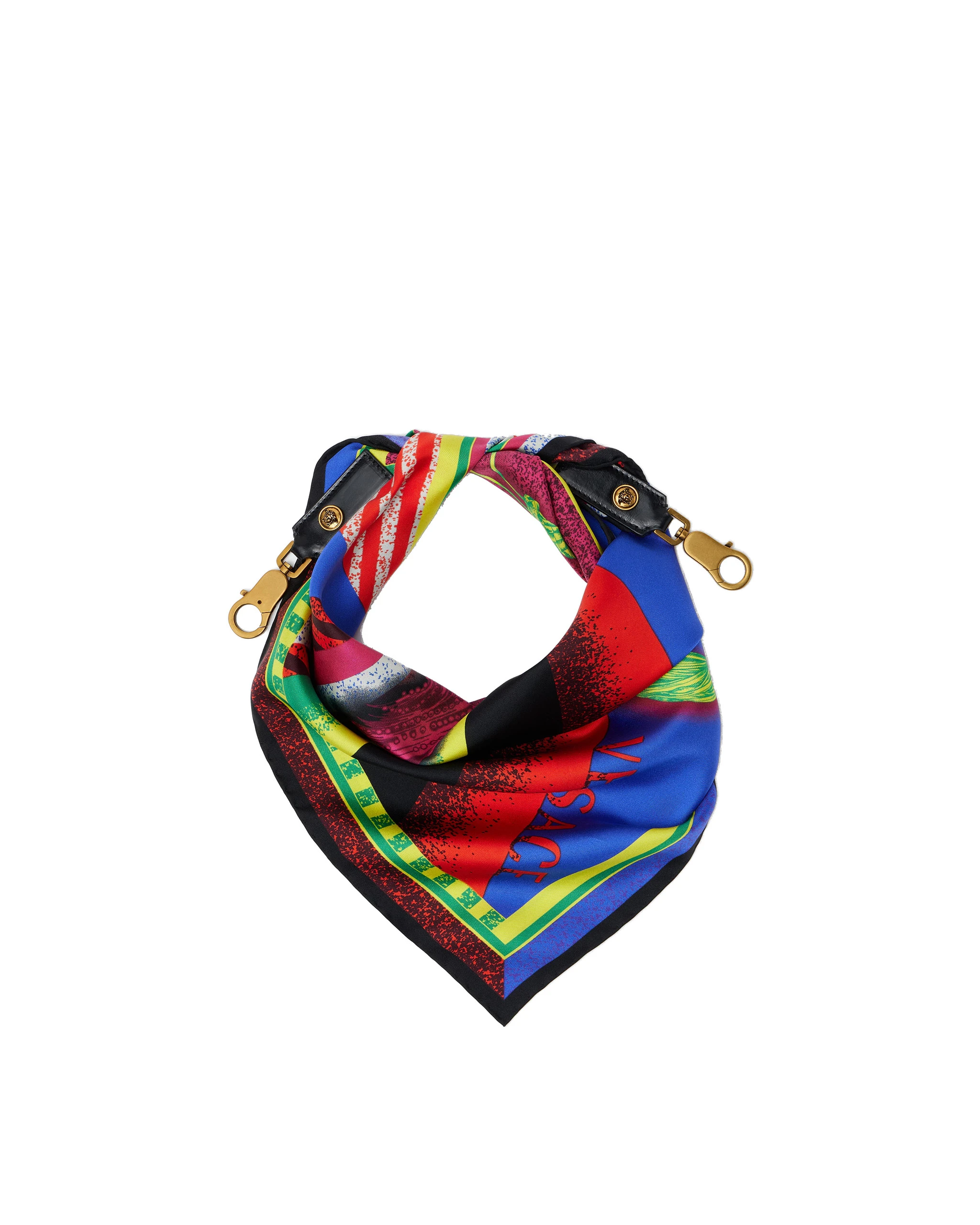 Versace Printed Silk Scarf Charm 55 cm in Multicolour Versace Printed Silk Scarf Charm 55 cm in Multicolour | Bag charms | Coveti