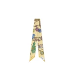 Versace Printed Silk Twill Ribbon in Yellow | Scarves | Coveti