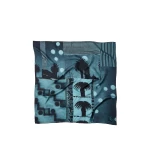 Versace Printed Silk Twill Scarf 90 cm in Light Blue | Scarves | Coveti